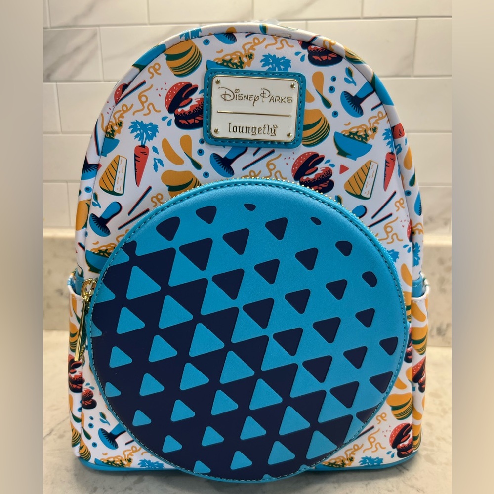 Disney Parks Loungefly EPCOT Food and Wine Festival 2023 Backpack
